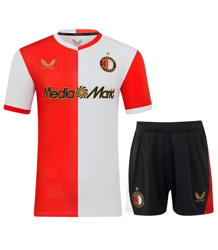 Feyenoord Kids Kit 2025/2026 Shirt jersey Short Home - Castore