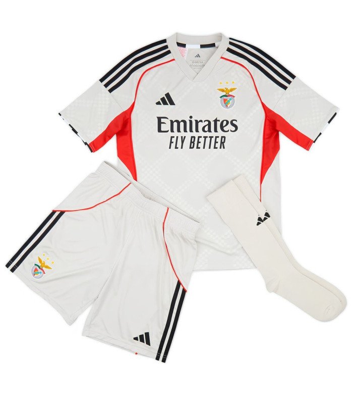 Benfica Lisbon Kit Shirt Shorts Socks Kids Child 2025/2026 Away - Adidas