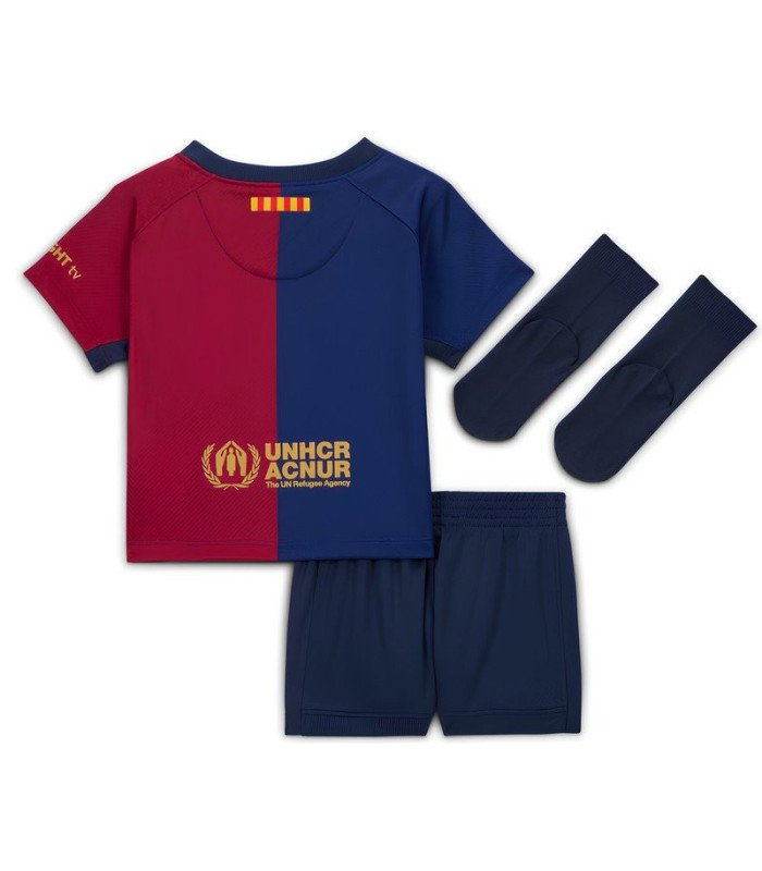    Ensemble Maillot Short Chaussettes FC Barcelone Bébé 2024/2025 Domicile